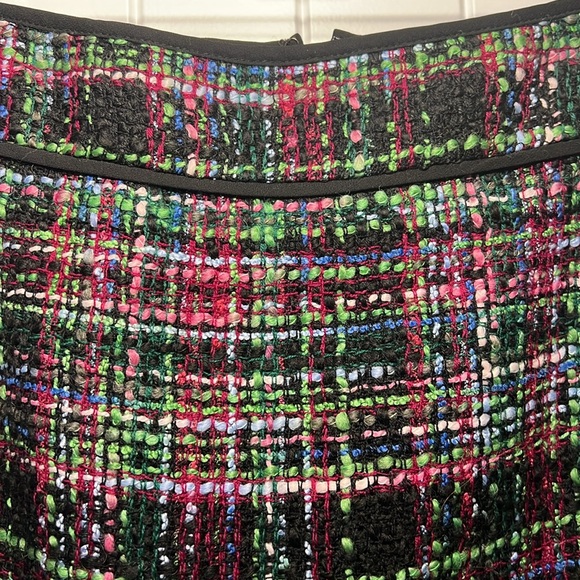 Talbots Petite Sz 10p plaid tweed wool blend fully lined pencil skirt ￼ - Picture 2 of 7